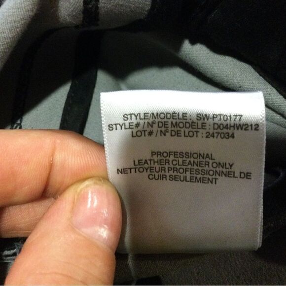 HELMUT LANG  Grey Lamb Leather Leggings - Picture 8 of 8